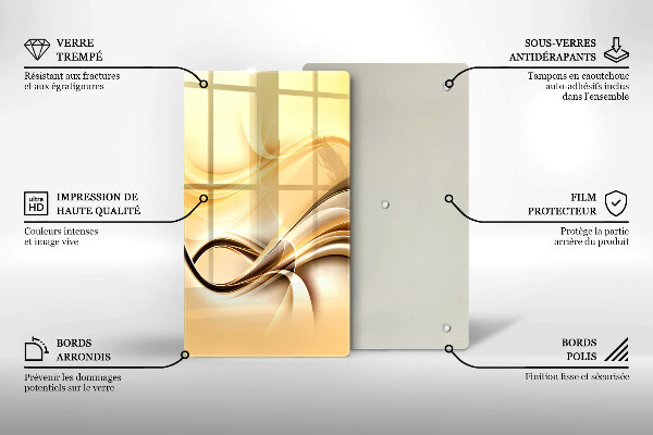Copri piano induzione Astrazione del fumo