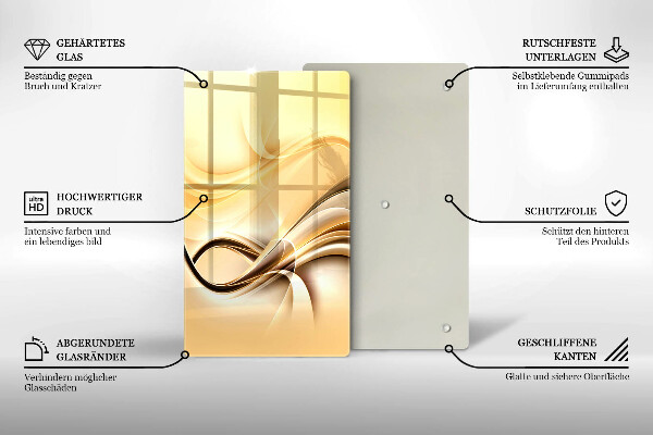 Copri piano induzione Astrazione del fumo