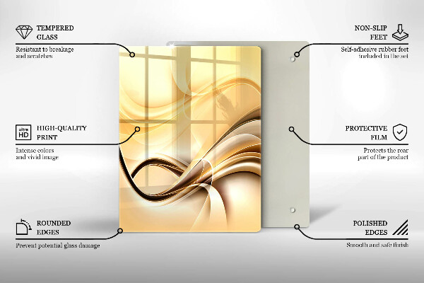 Copri piano induzione Astrazione del fumo