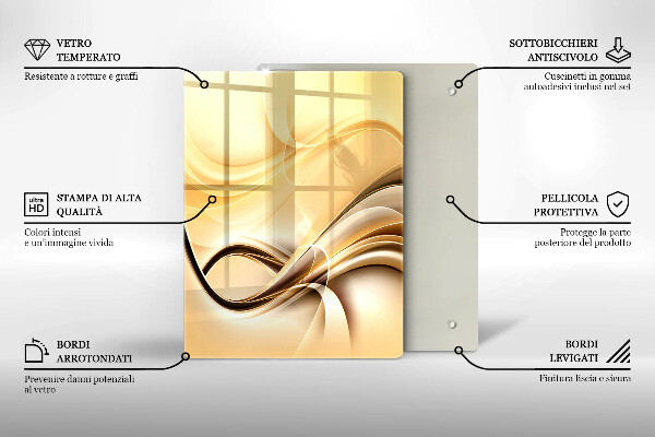 Copri piano induzione Astrazione del fumo