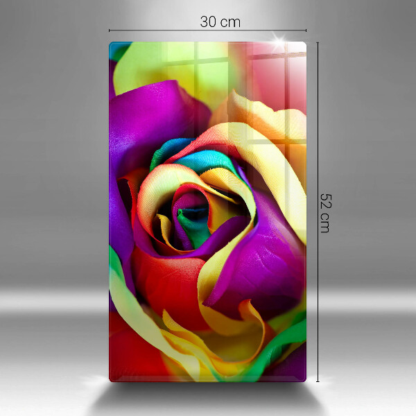 Copri piano induzione Petali di rosa colorati