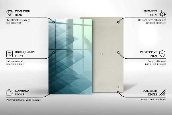Copri piano induzione Montagne astratte