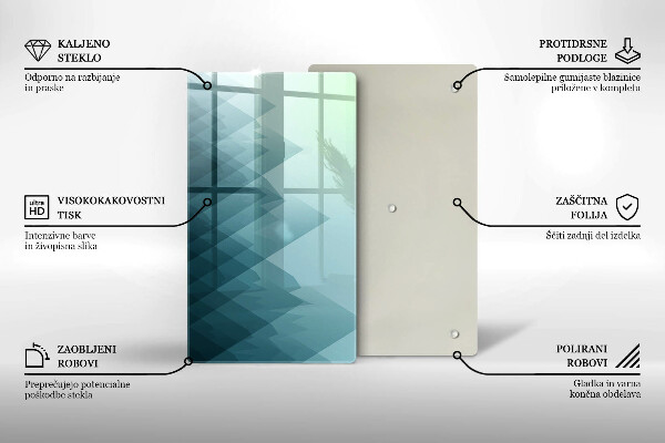 Copri piano induzione Montagne astratte