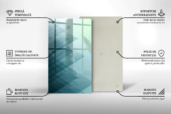 Copri piano induzione Montagne astratte