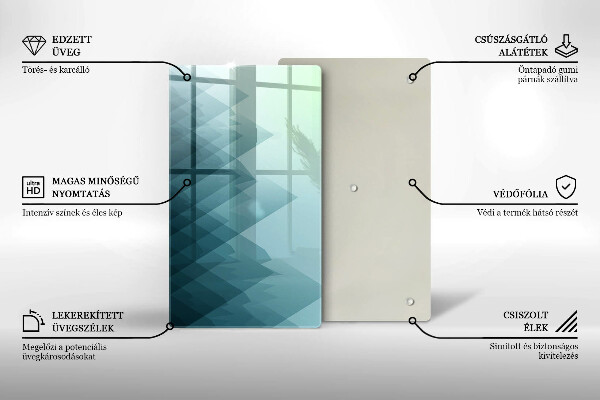 Copri piano induzione Montagne astratte