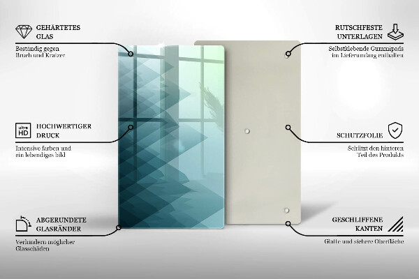 Copri piano induzione Montagne astratte