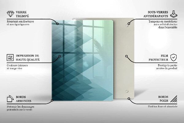 Copri piano induzione Montagne astratte