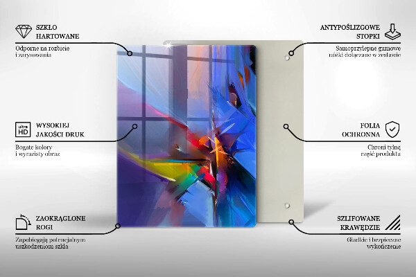 Copri fornello cucina Astrazione dipinta