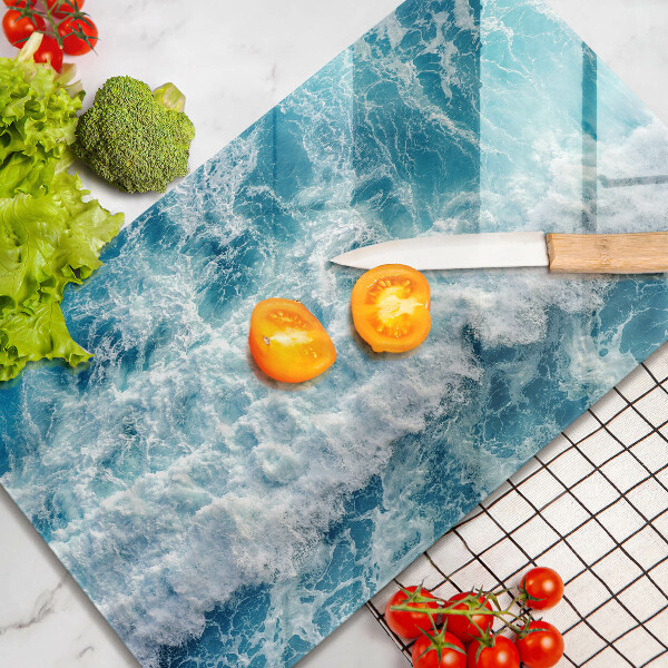 Copri fornello cucina Onde dell'acqua di mare