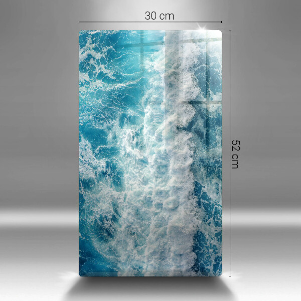 Copri fornello cucina Onde dell'acqua di mare