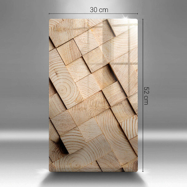 Copri fornello cucina Quadrati di legno