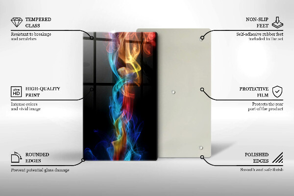 Copri piano induzione Fumo colorato