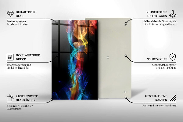 Copri piano induzione Fumo colorato