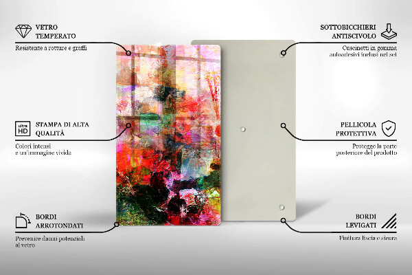 Copri piano induzione Dipingi l'astrazione