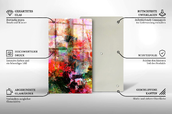 Copri piano induzione Dipingi l'astrazione