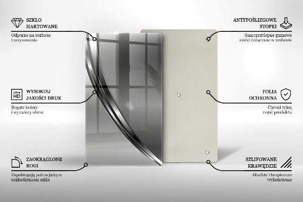 Copri fornello cucina Astrazione del metallo