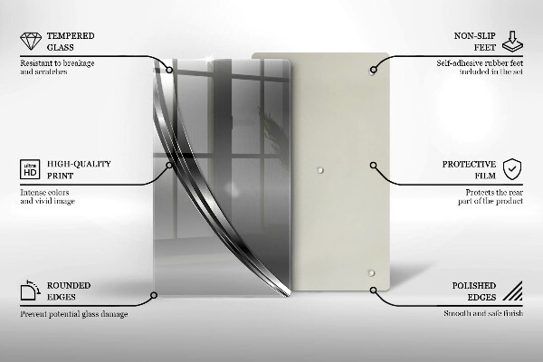 Copri fornello cucina Astrazione del metallo