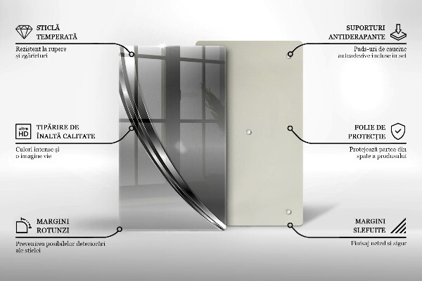 Copri fornello cucina Astrazione del metallo