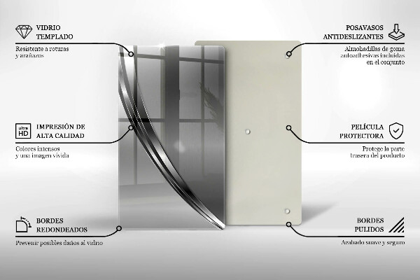 Copri fornello cucina Astrazione del metallo