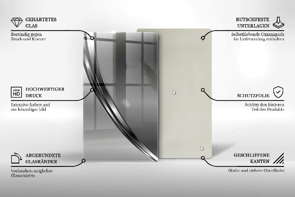 Copri fornello cucina Astrazione del metallo