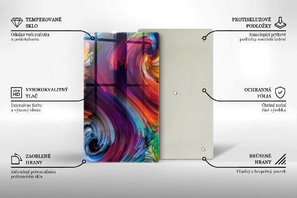 Copri fornello cucina Punti salienti colorati