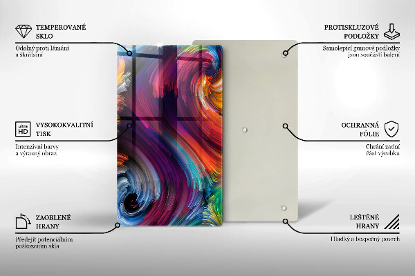 Copri fornello cucina Punti salienti colorati