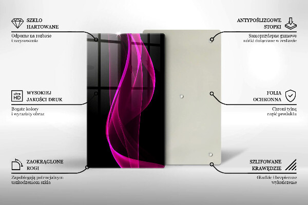 Copri fornello cucina Astrazione rosa