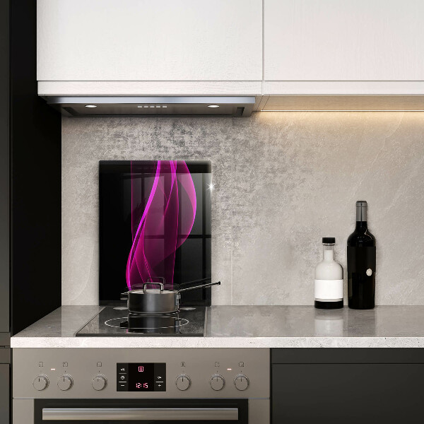 Copri fornello cucina Astrazione rosa