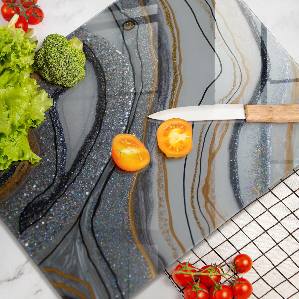 Copri piano induzione roccia con oro