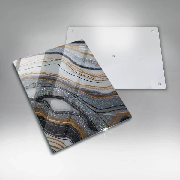 Copri piano induzione roccia con oro