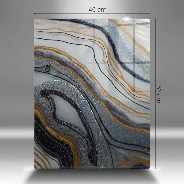 Copri piano induzione roccia con oro