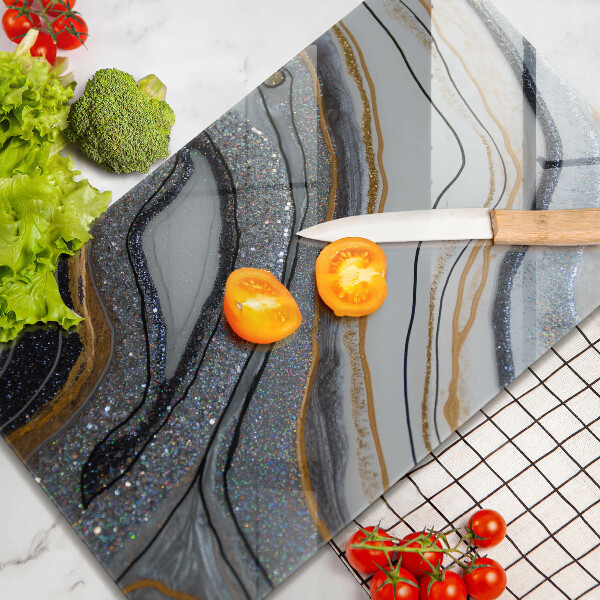 Copri piano induzione roccia con oro