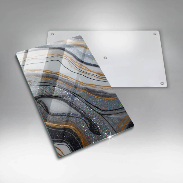 Copri piano induzione roccia con oro