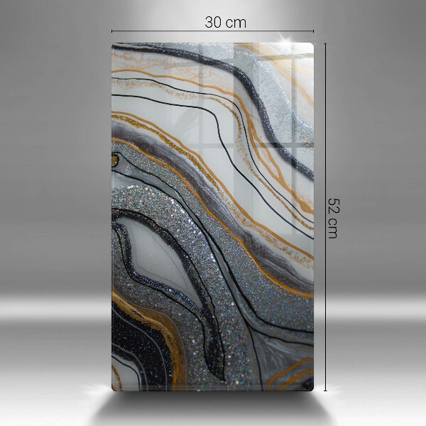 Copri piano induzione roccia con oro