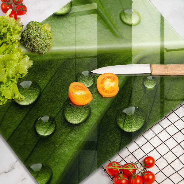 Copri piano induzione Rugiada e foglia della natura