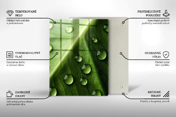 Copri piano induzione Rugiada e foglia della natura
