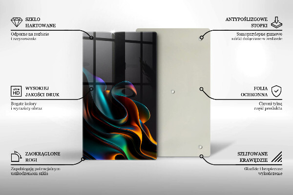 Copri piano induzione Astrazione colorata