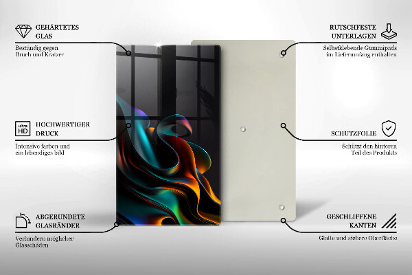 Copri piano induzione Astrazione colorata