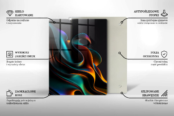 Copri piano induzione Astrazione colorata