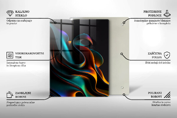 Copri piano induzione Astrazione colorata