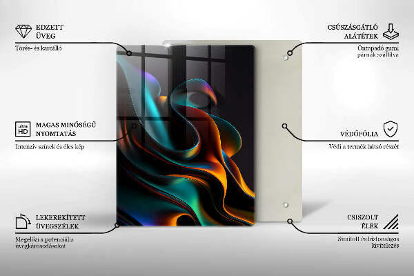 Copri piano induzione Astrazione colorata
