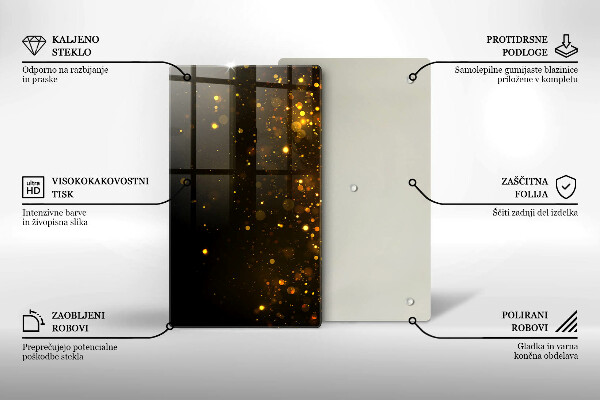 Copri piano induzione Scintillio d'oro