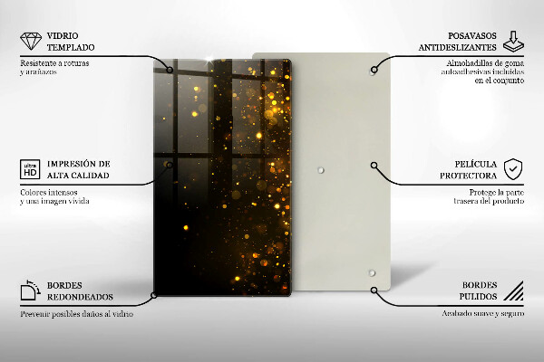 Copri piano induzione Scintillio d'oro