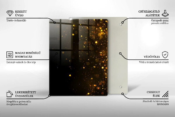 Copri piano induzione Scintillio d'oro