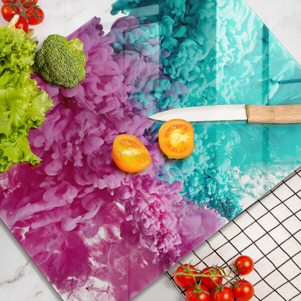 Copri piano induzione Fumo rosa-turchese