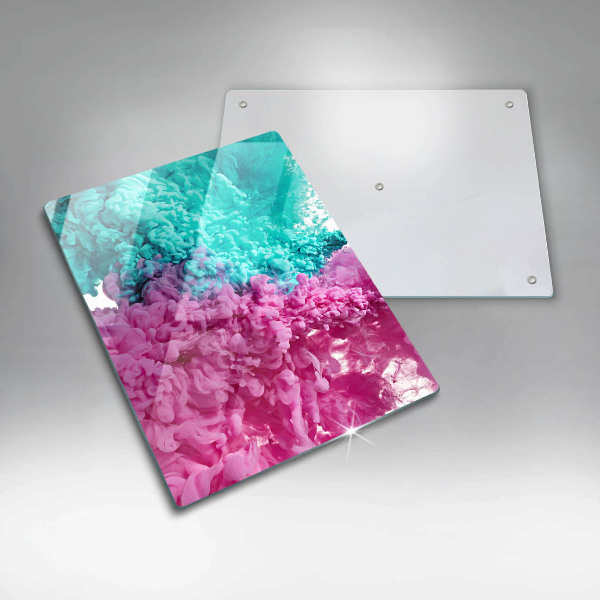 Copri piano induzione Fumo rosa-turchese