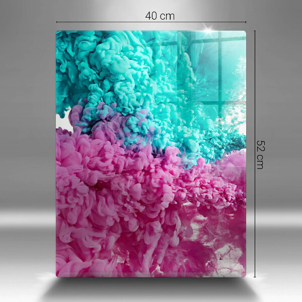 Copri piano induzione Fumo rosa-turchese