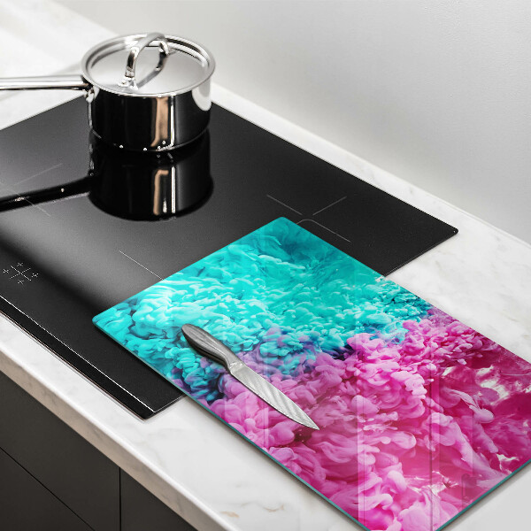 Copri piano induzione Fumo rosa-turchese