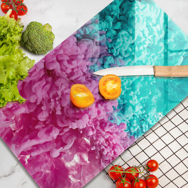 Copri piano induzione Fumo rosa-turchese