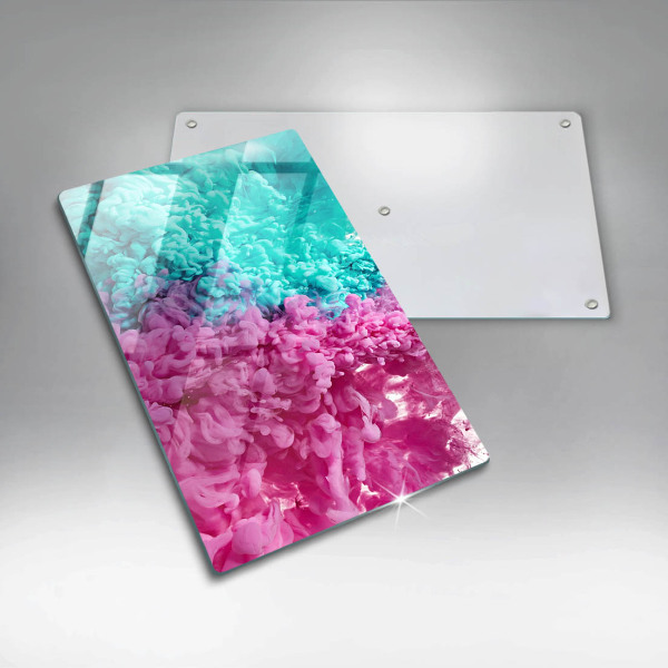 Copri piano induzione Fumo rosa-turchese